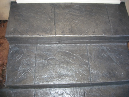 Stamped Steps - Roman Slate